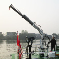 Crane de iate pequeno de alta qualidade de 0,35T instalado no convés do navio